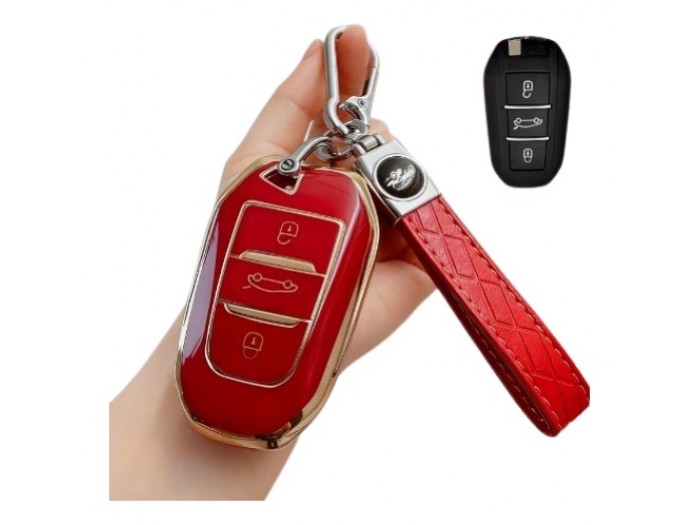 Калъф за безконтактен автомобилен ключ Peugeot и Citroen