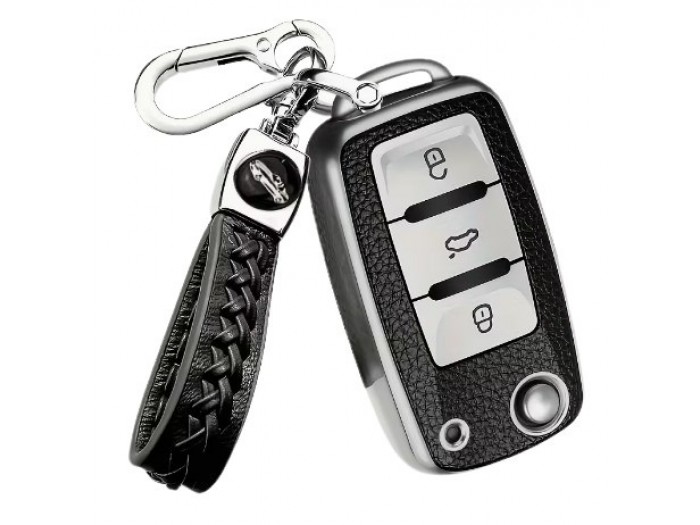 Калъф за сгъваем автомобилен ключ Volkswagen Audi Skoda Seat